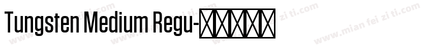 Tungsten Medium Regu字体转换